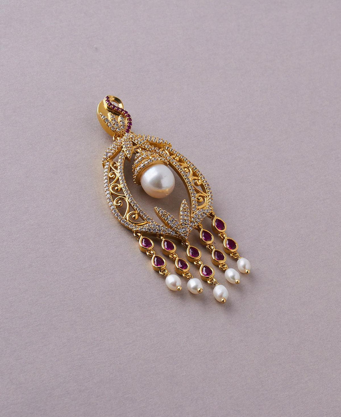 Chantelle Pearl And Stone Chandeliers - Chandrani Pearls