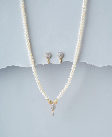 Classic Pearl Necklace Set - Chandrani Pearls