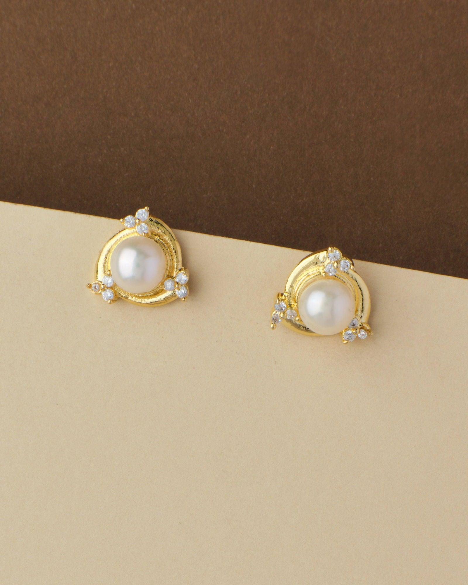 Classic Pearl Stud Earring - Chandrani Pearls