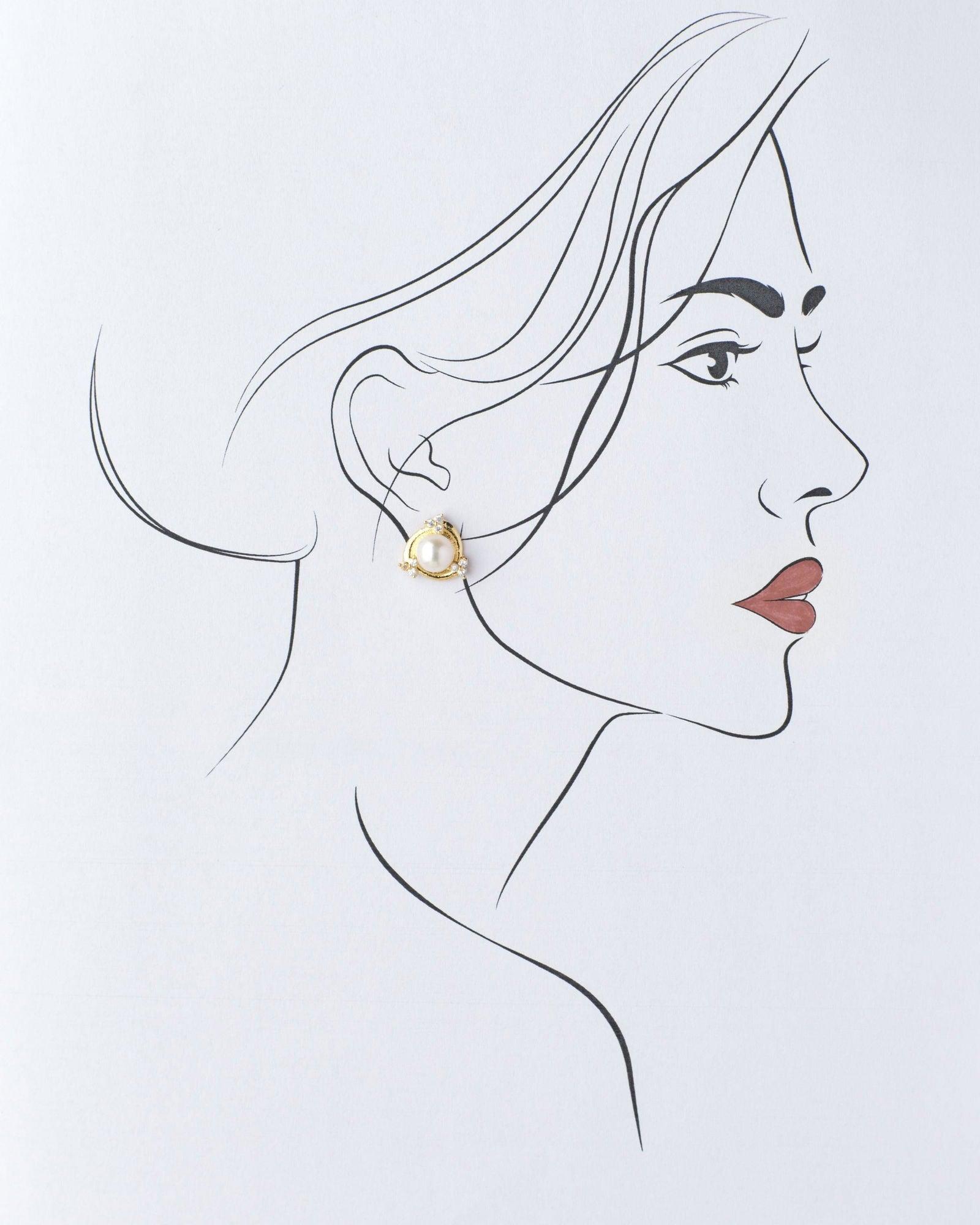 Classic Pearl Stud Earring - Chandrani Pearls