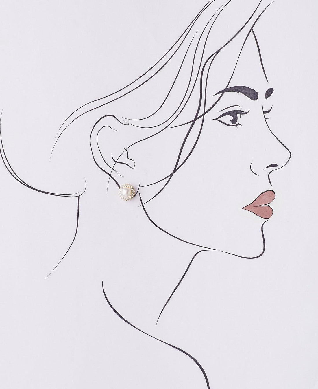 Classic White Stud Pearl Earring - Chandrani Pearls
