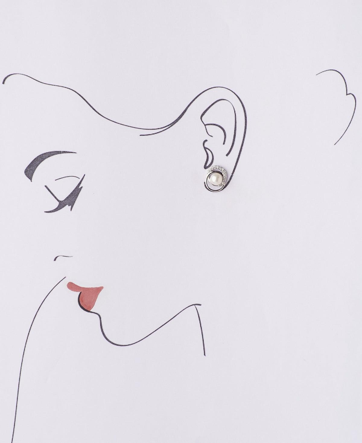 Classic White Stud Pearl Earring - Chandrani Pearls