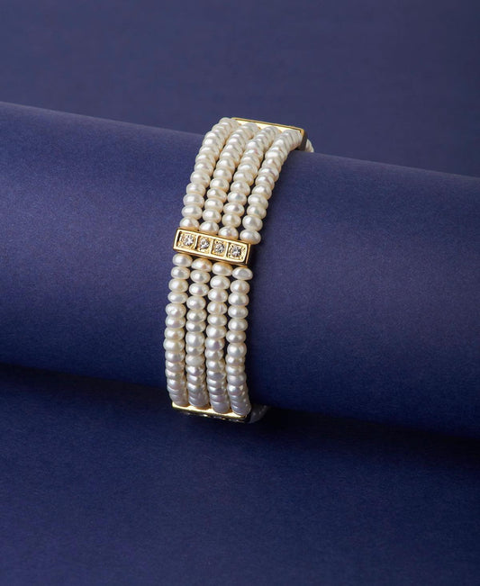 Classic and Elegant Real Pearl Bracelet - Chandrani Pearls