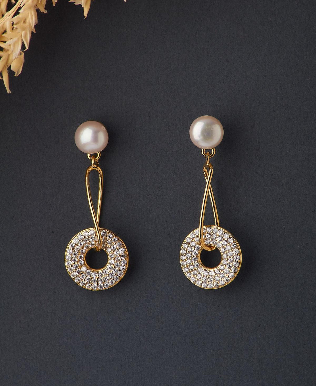Classy Hanging Pearl Earring - Chandrani Pearls