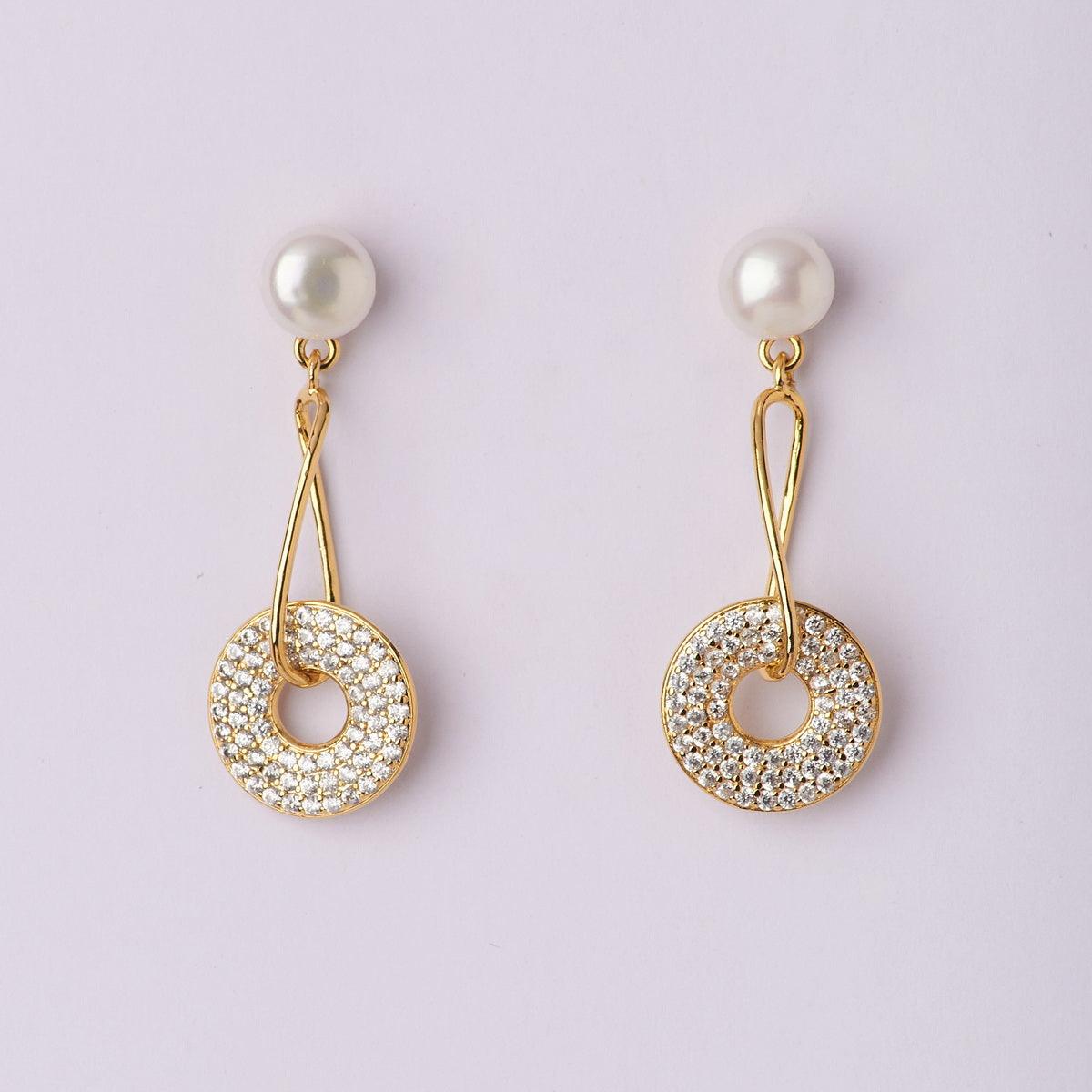 Classy Hanging Pearl Earring - Chandrani Pearls