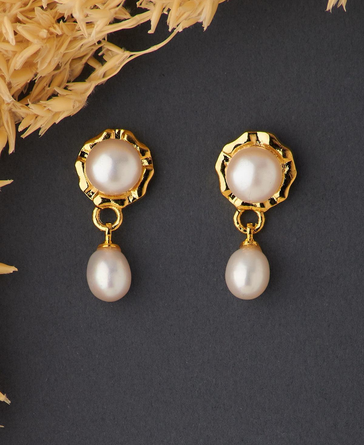 Classy Pearl Hanging Earring - Chandrani Pearls