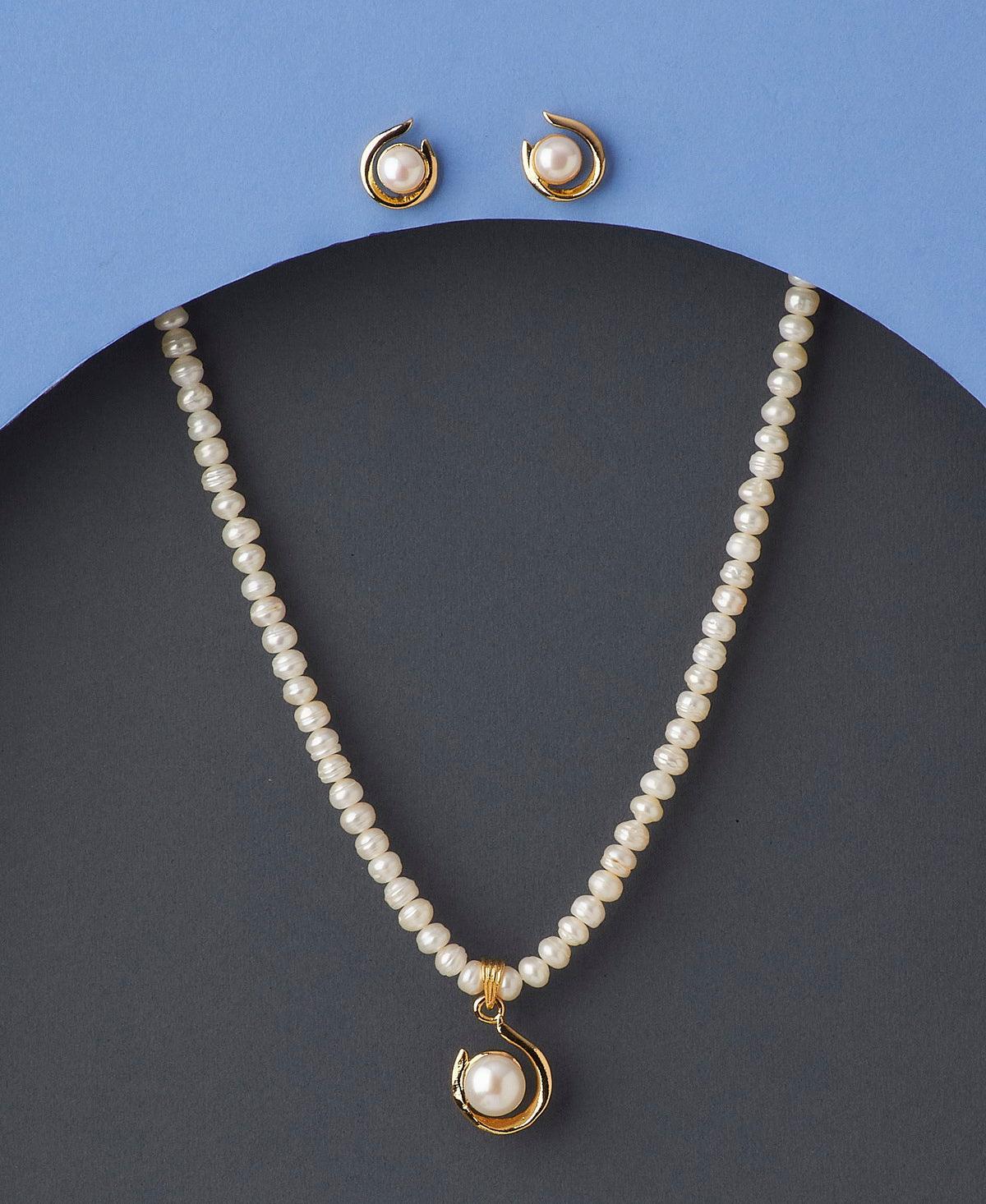 Classy Pearl Necklace Set - Chandrani Pearls