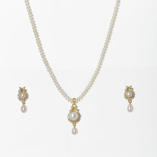 Classy Pearl Necklace Set - Chandrani Pearls