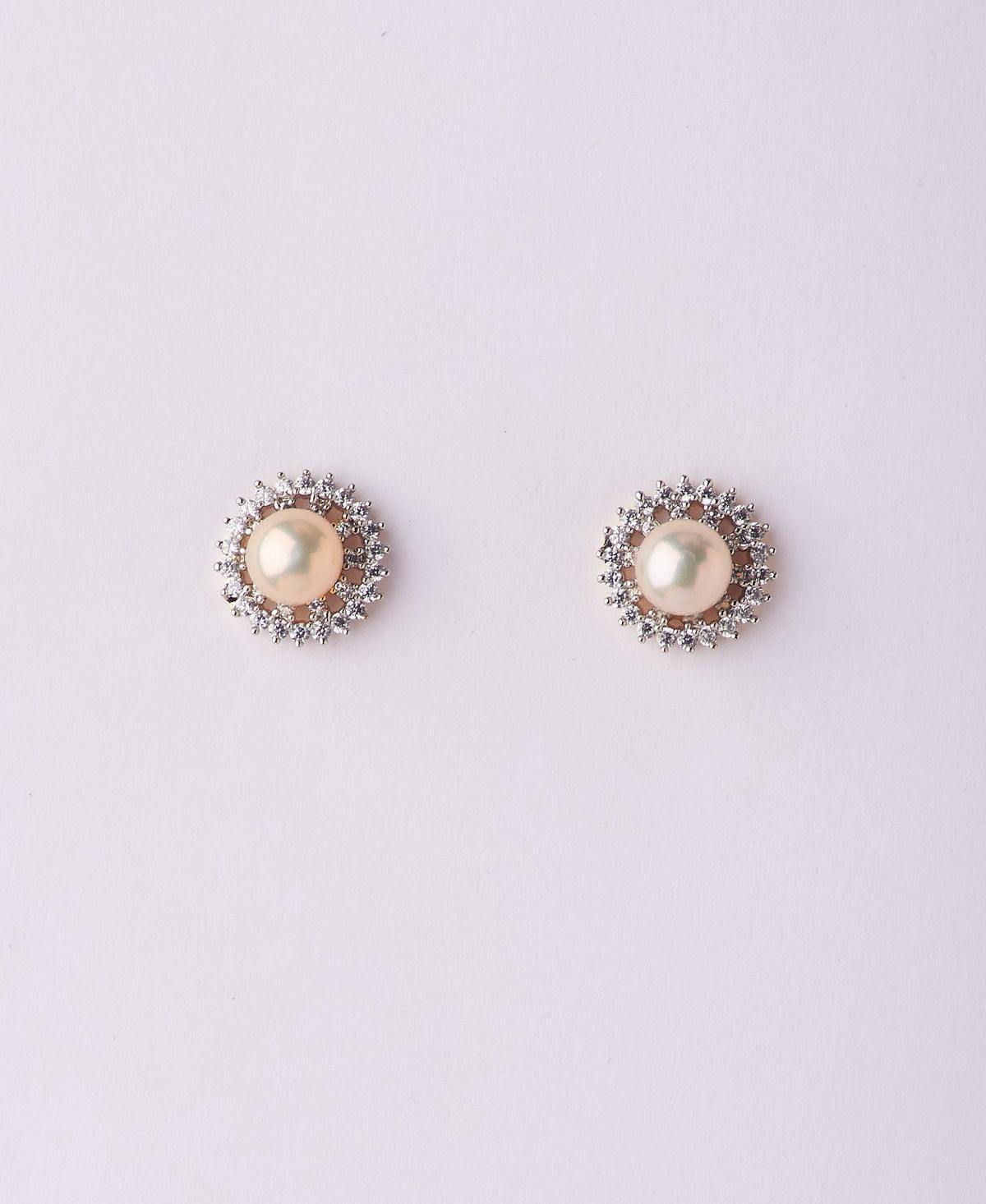 Classy Pink Pearl Stud Earring - Chandrani Pearls