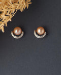 Classy Pink Stud Pearl Earring - Chandrani Pearls