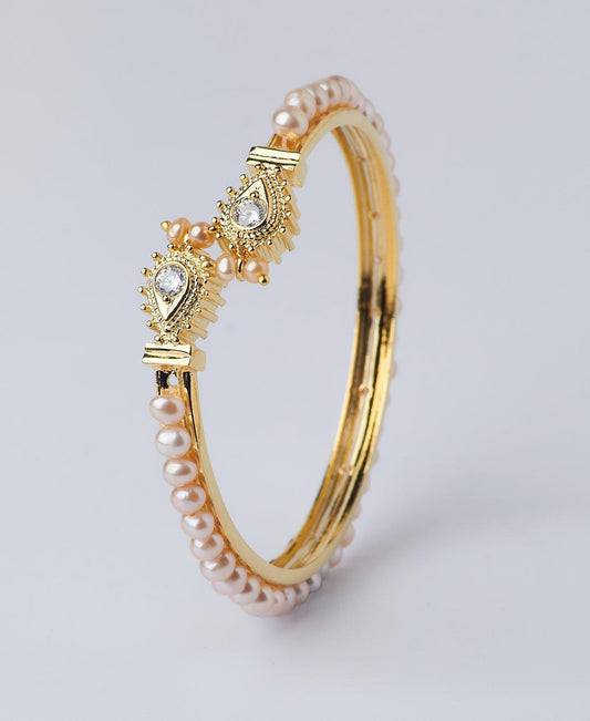 Classy Real Pearl Bangle - Chandrani Pearls