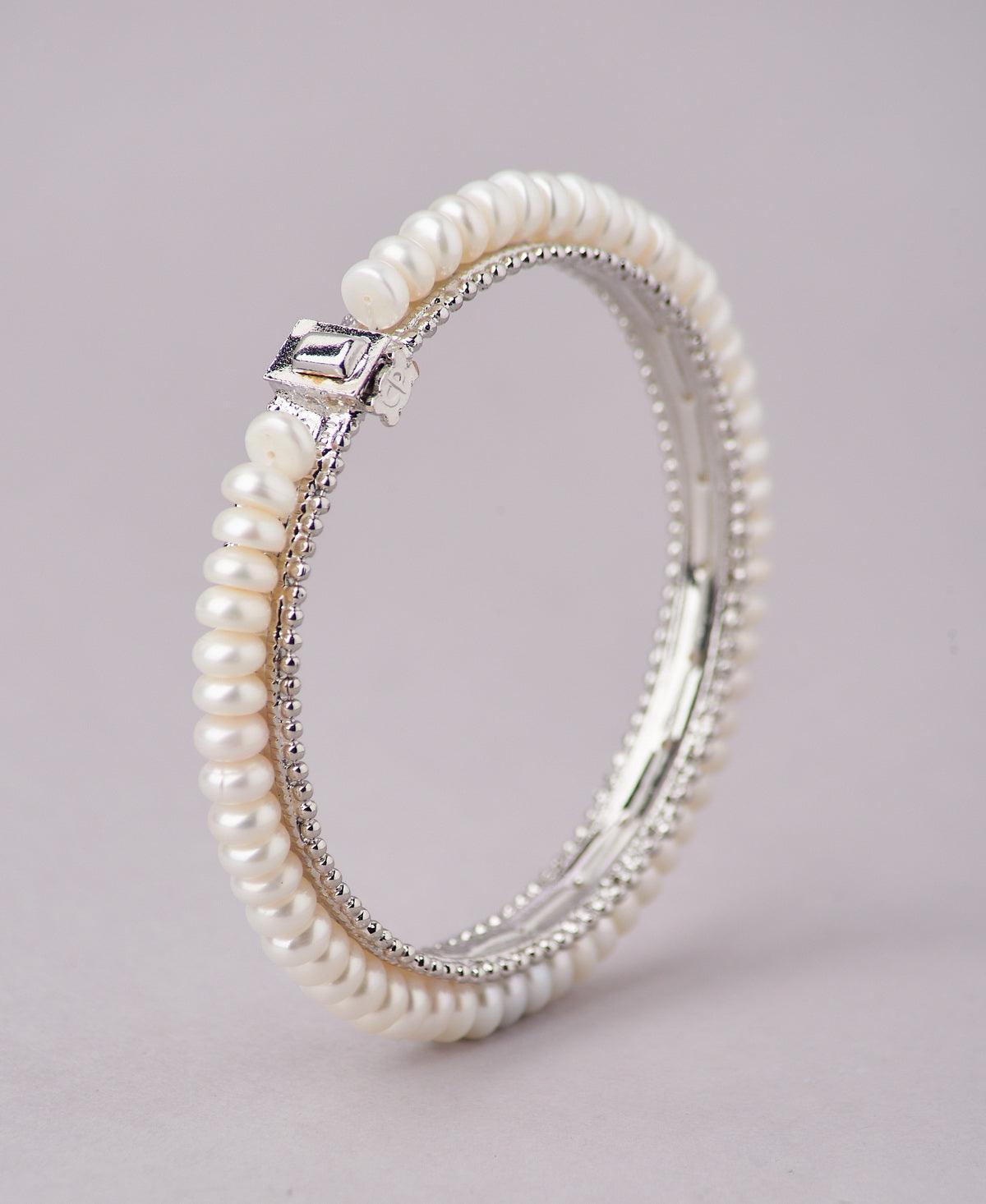 Classy Real Pearl Bangle - Chandrani Pearls