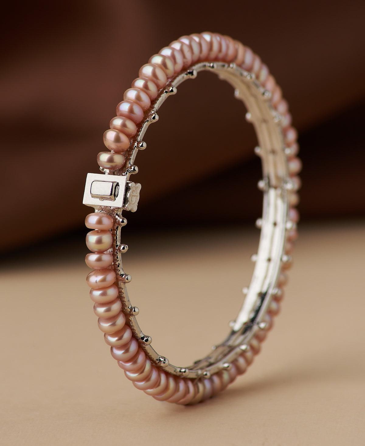 Classy Real Pearl Bangle - Chandrani Pearls