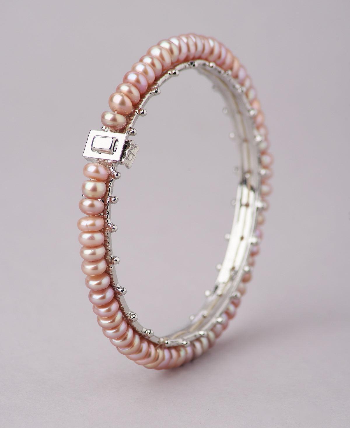 Classy Real Pearl Bangle - Chandrani Pearls