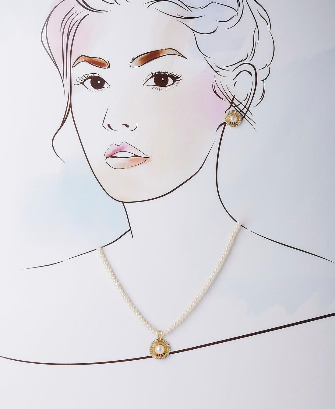 Classy Real Pearl Necklace Set - Chandrani Pearls