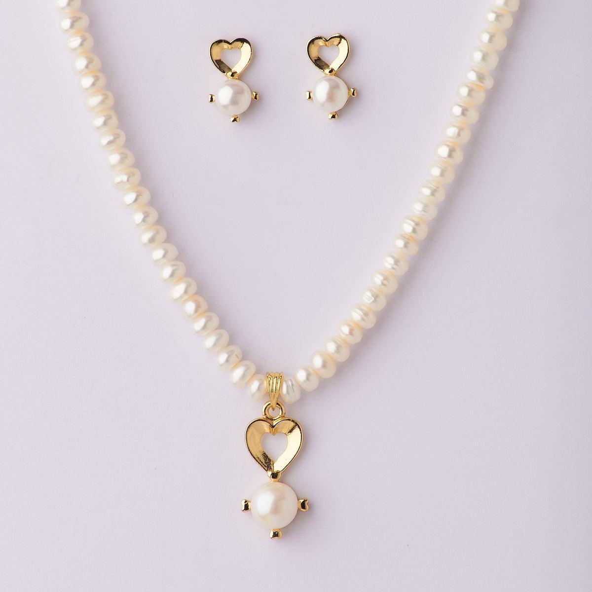 Classy Real Pearl Necklace Set - Chandrani Pearls