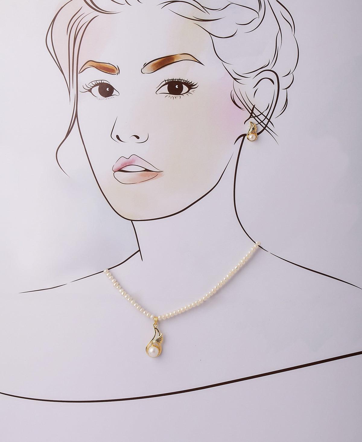 Classy Real Pearl Necklace Set - Chandrani Pearls