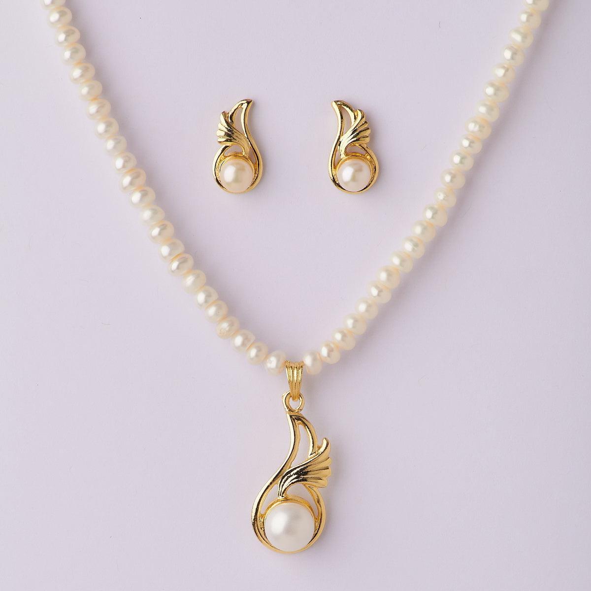 Classy Real Pearl Necklace Set - Chandrani Pearls