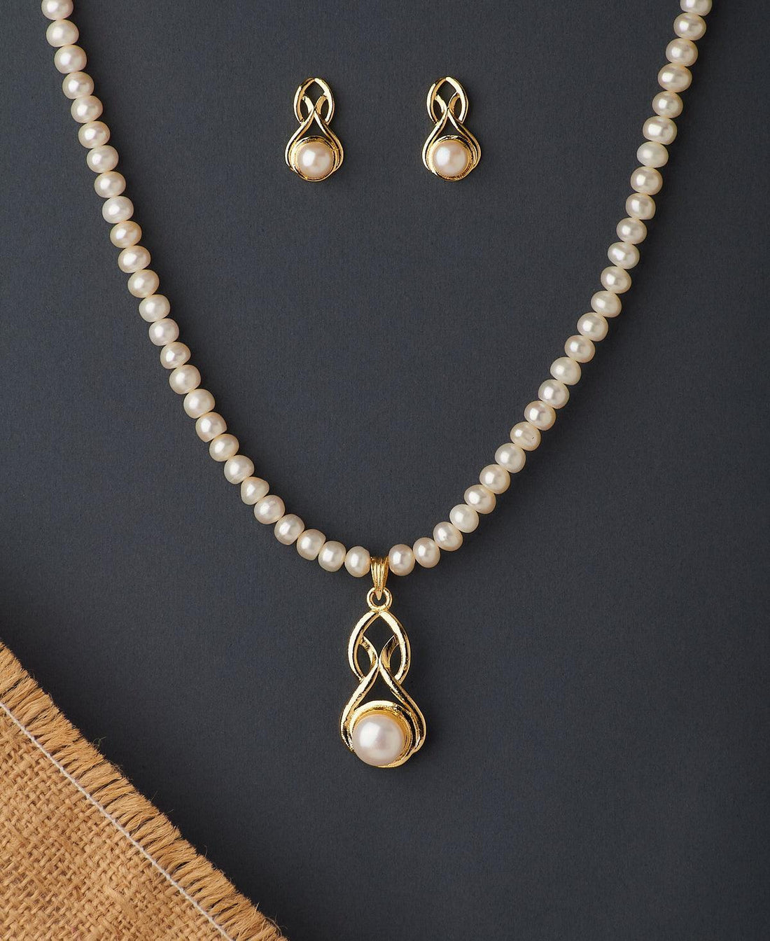 Classy Real Pearl Necklace Set - Chandrani Pearls