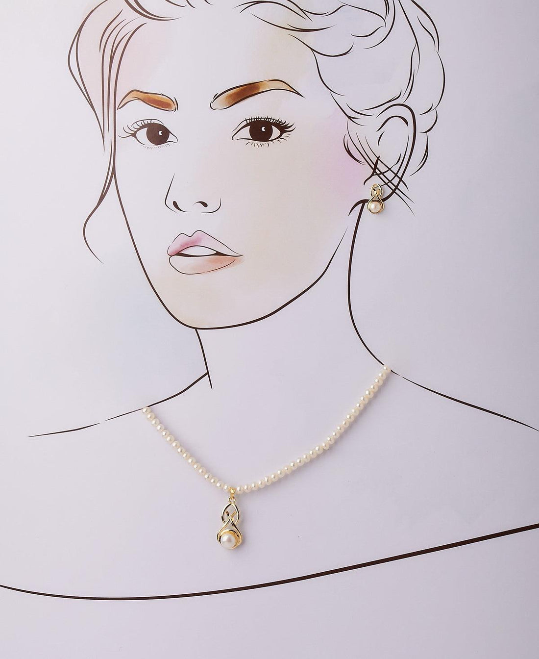 Classy Real Pearl Necklace Set - Chandrani Pearls