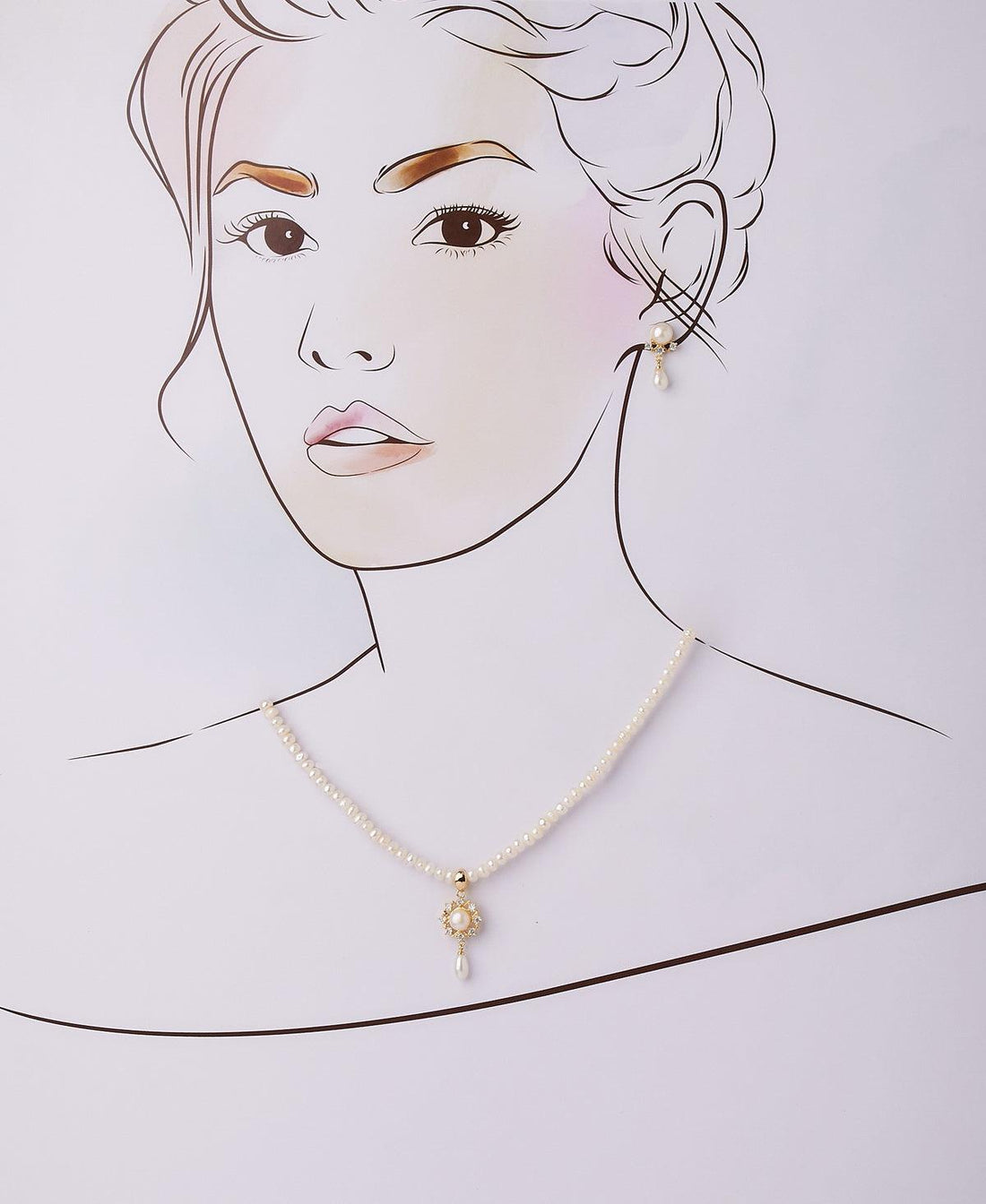 Classy Real Pearl Necklace Set - Chandrani Pearls