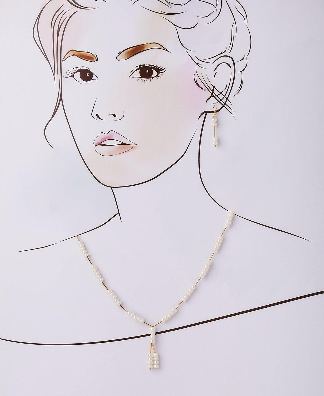 Classy Real Pearl Necklace Set - Chandrani Pearls