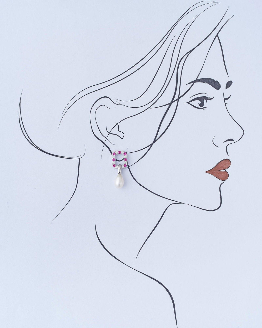 Classy & Simple Hang Pearl Earring - Chandrani Pearls