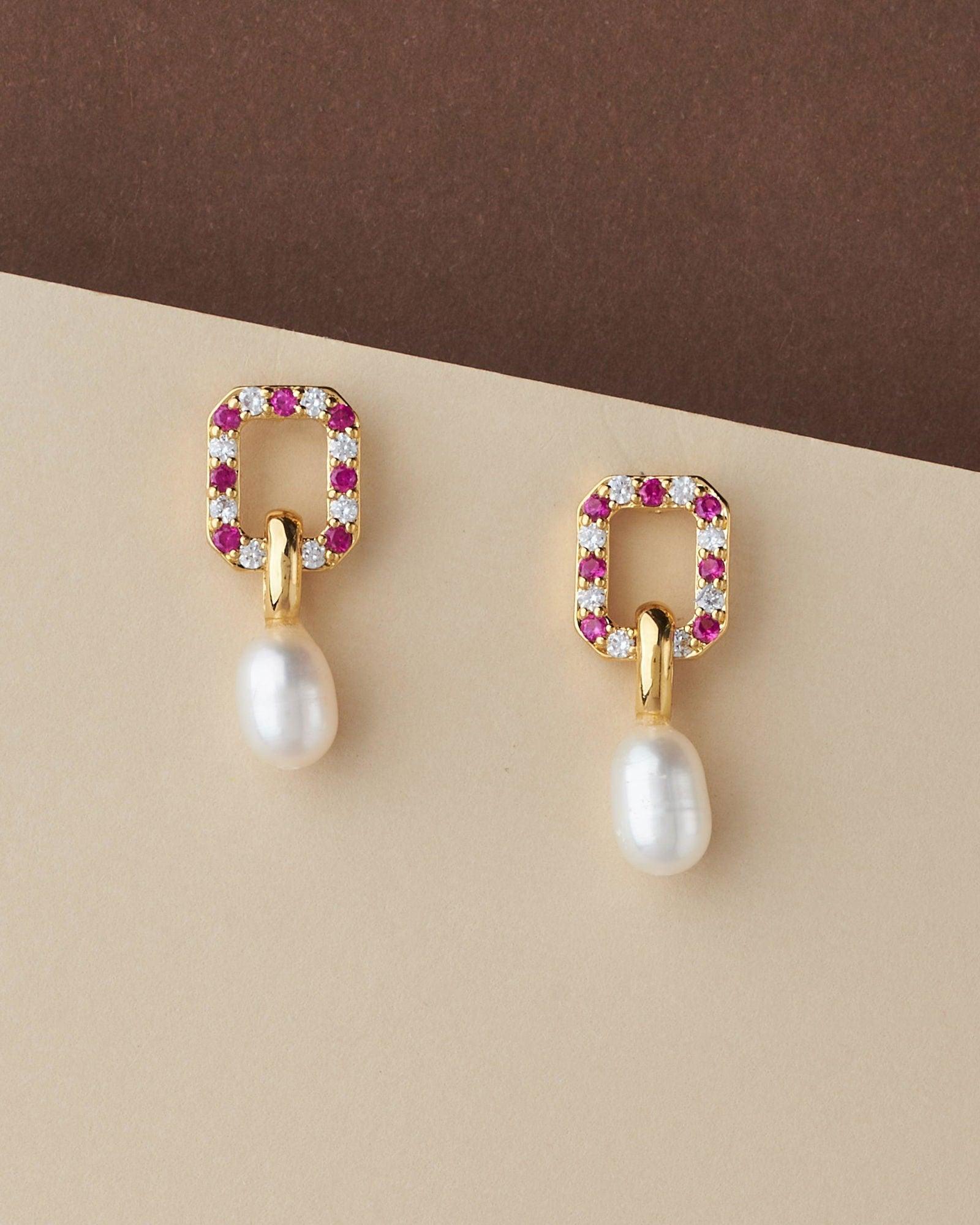 Classy & Simple Hang Pearl Earring - Chandrani Pearls