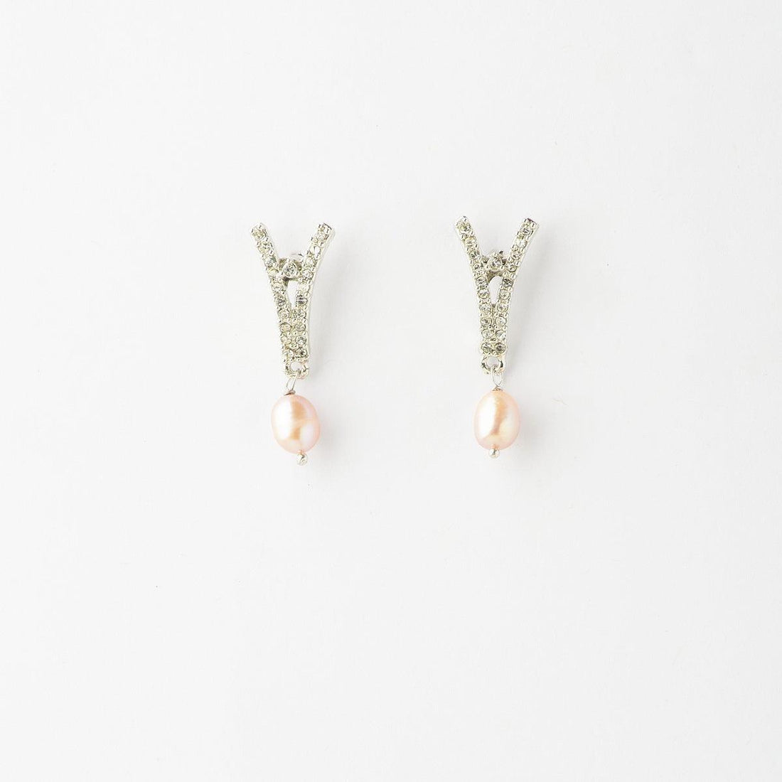 Classy White Hang Earrings - Chandrani Pearls