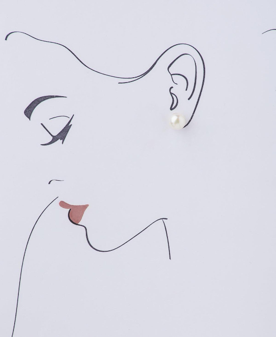 Classy White Pearl Stud Earring - Chandrani Pearls