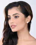 Classy White Stud Earrings - Chandrani Pearls