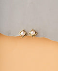 Classy White Stud Earrings - Chandrani Pearls