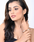 Classy White and Brown Pearl Bangle - Chandrani Pearls
