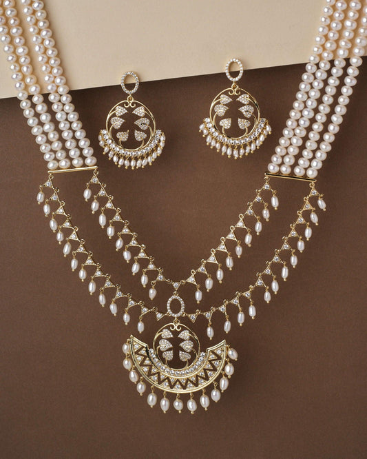 Contemporary Dreams Pearl Necklace Set - Chandrani Pearls