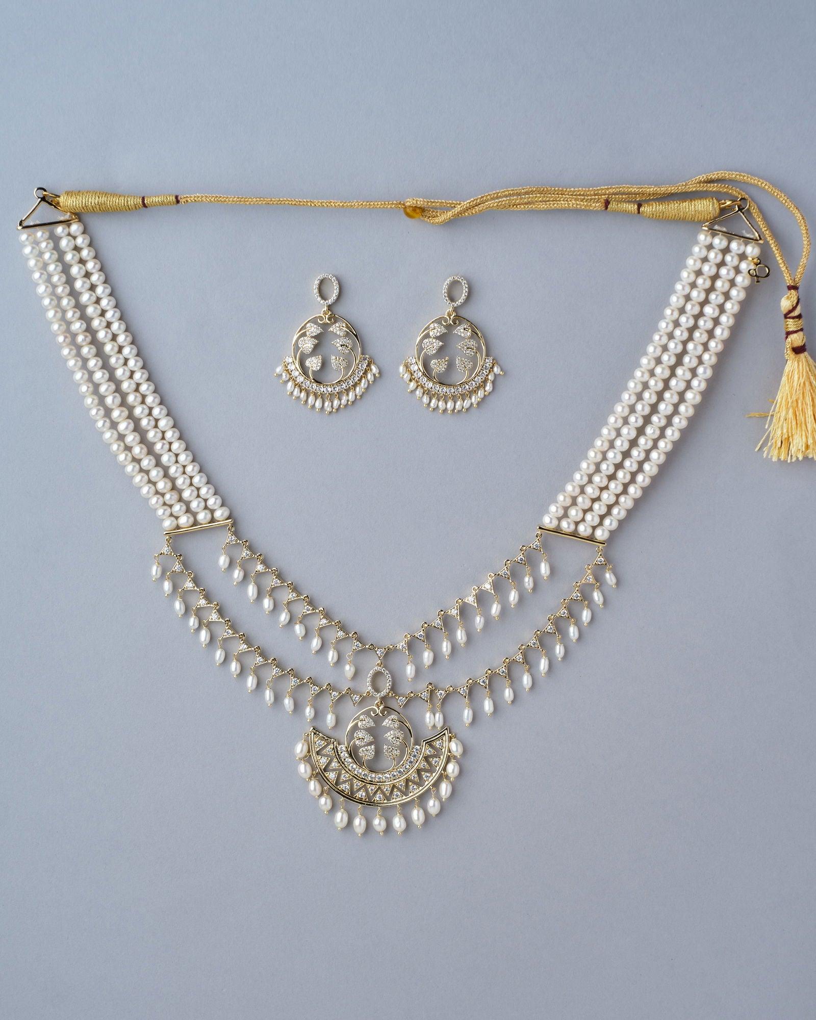 Contemporary Dreams Pearl Necklace Set - Chandrani Pearls