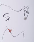 Dainty Stone Studded Silver Flower Earrings - Chandrani Pearls
