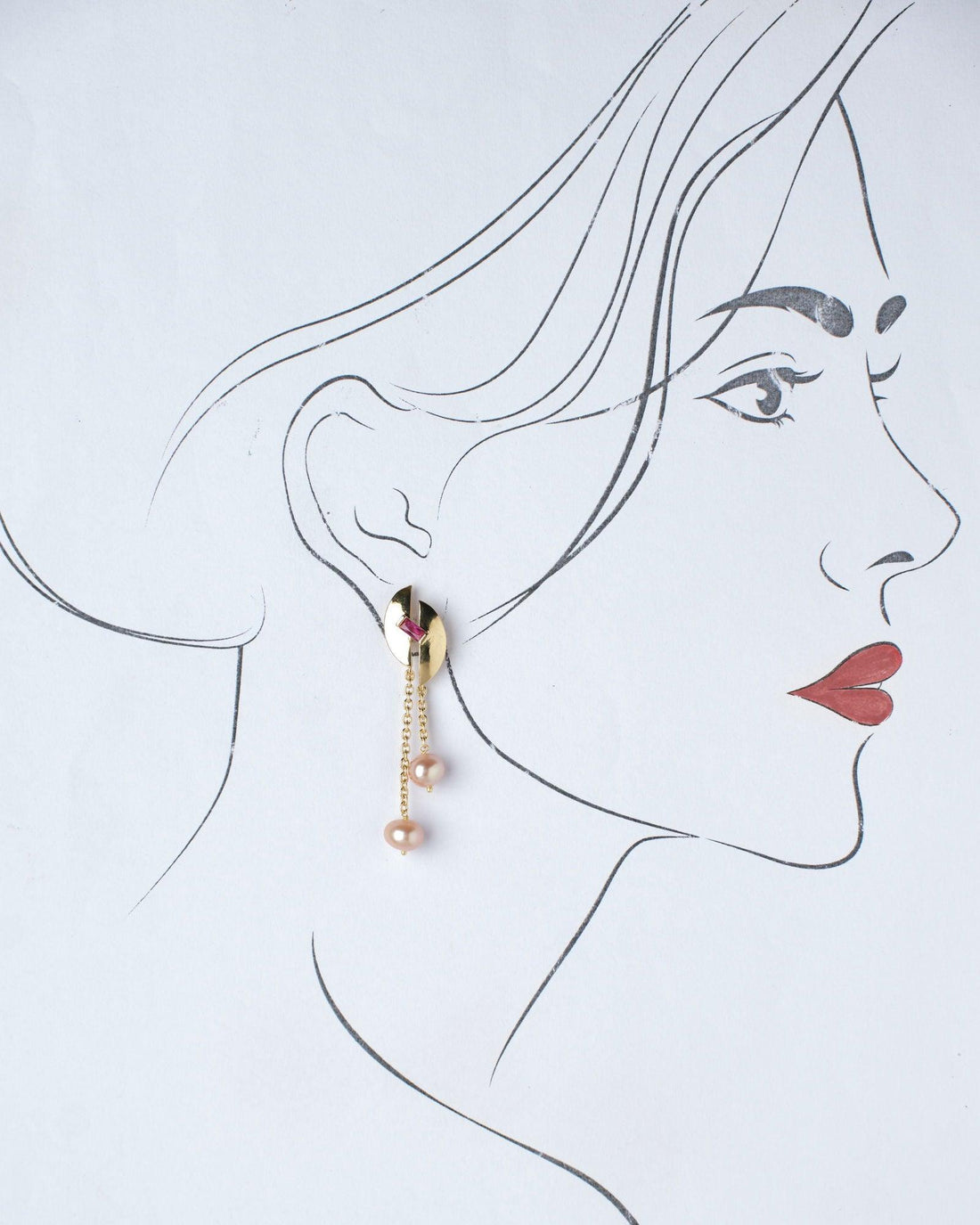 Dazzling Hang Earring - Chandrani Pearls