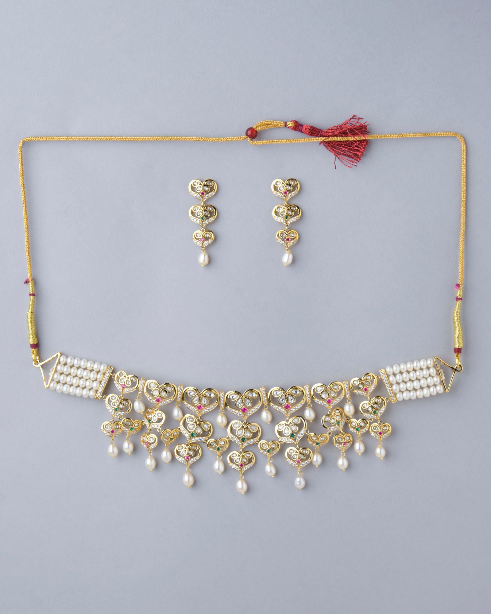 Dazzling Pearl Necklace Set - Chandrani Pearls