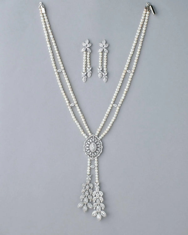 Deepa's Evening Glamour Necklace Set - Chandrani Pearls