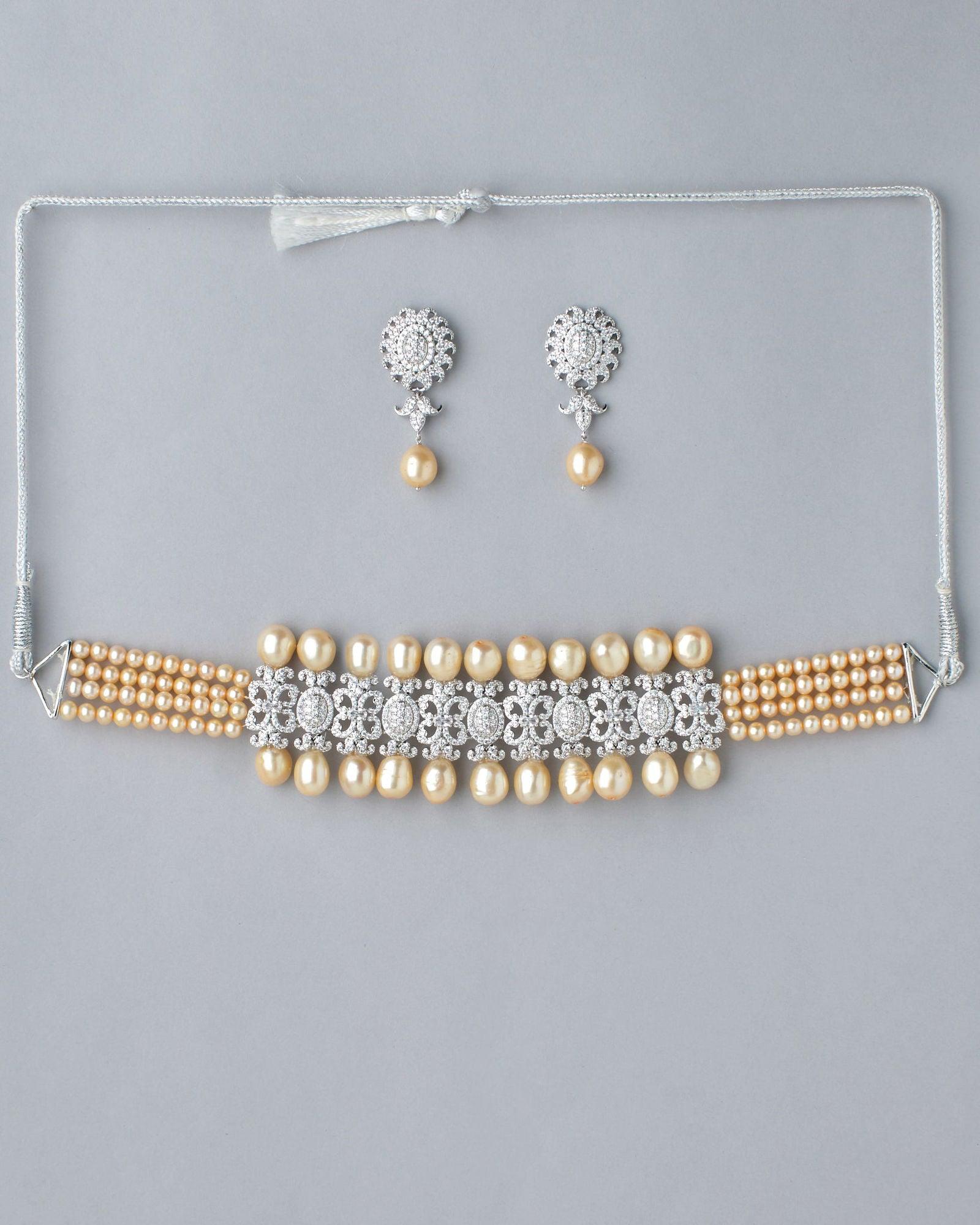 Deepa's Imperial Indulgence Necklace Set - Chandrani Pearls