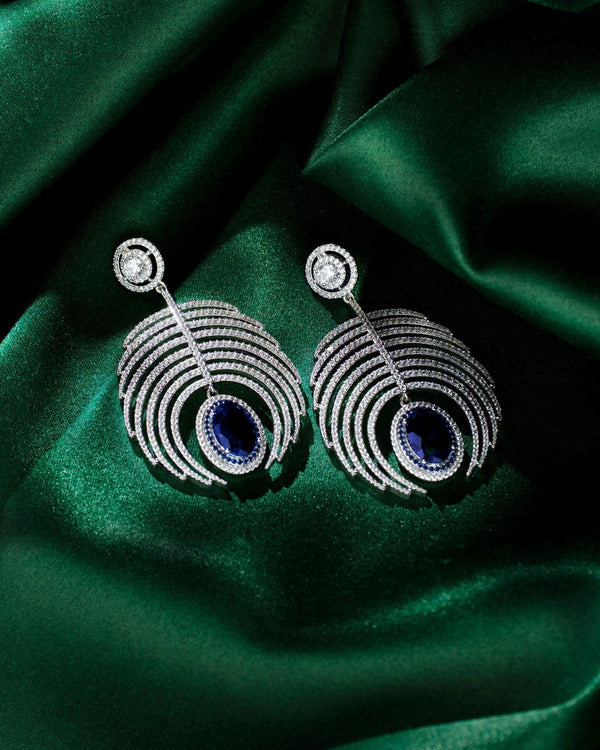 Deepa's Midnight Blue Earrings - Chandrani Pearls