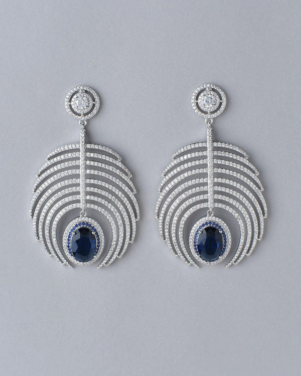 Deepa's Midnight Blue Earrings - Chandrani Pearls
