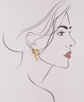 Delicate Heart Pearl Hanging Earring - Chandrani Pearls