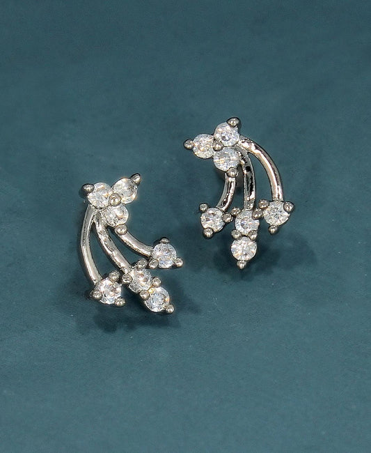 Delicate Stone Studded Earring - Chandrani Pearls