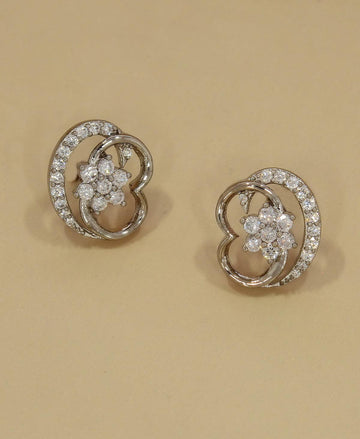 Delicate Stone Studded Earring - Chandrani Pearls