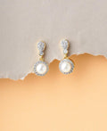 Delicate Stone Studded Earring - Chandrani Pearls