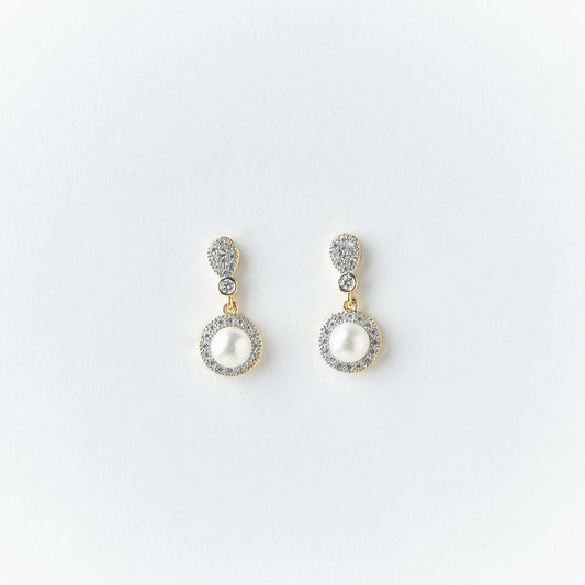 Delicate Stone Studded Earring - Chandrani Pearls