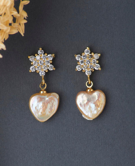 Delicate Stone Studded Earring - Chandrani Pearls