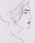 Delicate Stone Studded Pearl Earring - Chandrani Pearls