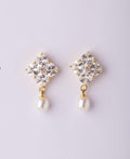 Delicate Stone Studded Pearl Earring - Chandrani Pearls